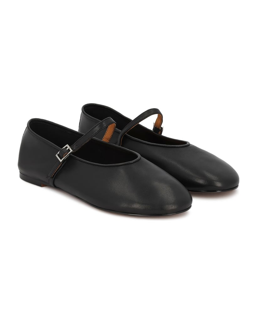 Kazar-Black-strappy-ballerinas-čierna