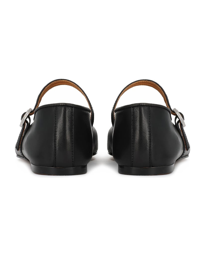 Kazar-Black-strappy-ballerinas-čierna