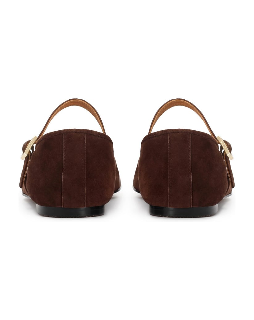 Kazar-Brown-suede-ballerinas-with-strap-hnedá