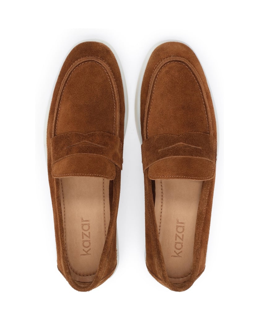 Kazar-Brown-suede-loafers-with-a-trainer-style-sole-hnedá