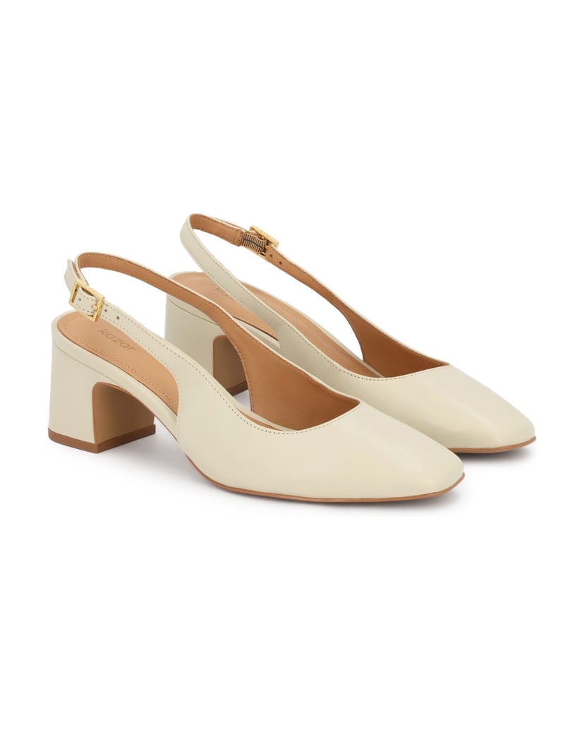 Kazar-Light-leather-slingback-pumps-biela