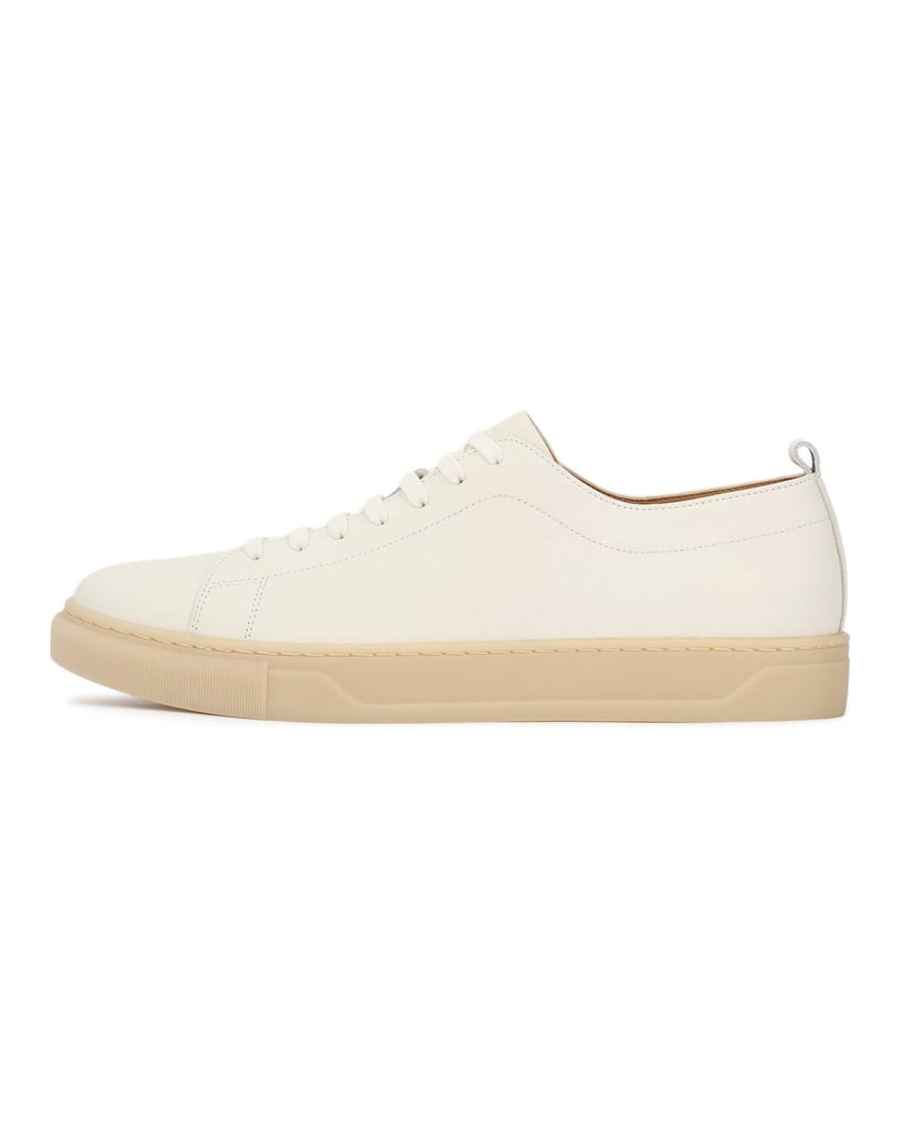 Kazar-Leather-sneakers-with-contrasting-sole-biela