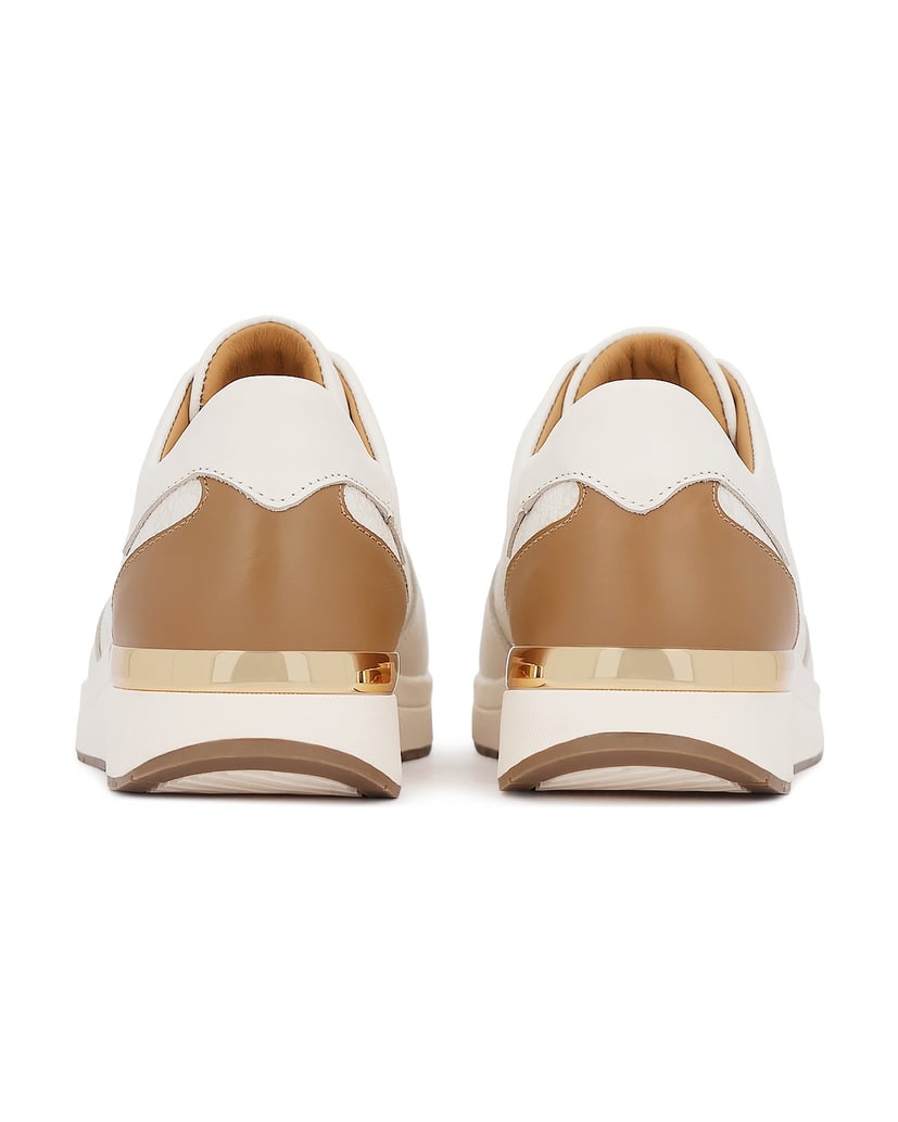Kazar-Sneakers-with-raised-sole-and-pattern-bílá
