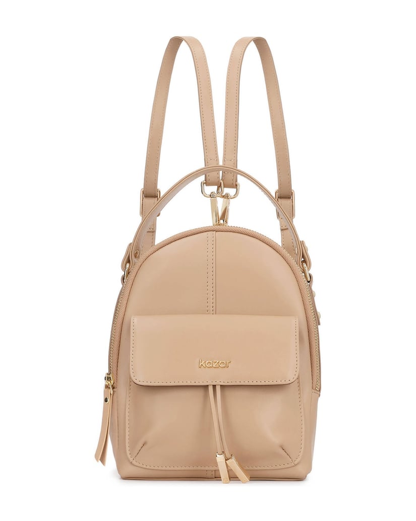 Kazar-Practical-backpack-in-beige-leather-béžová