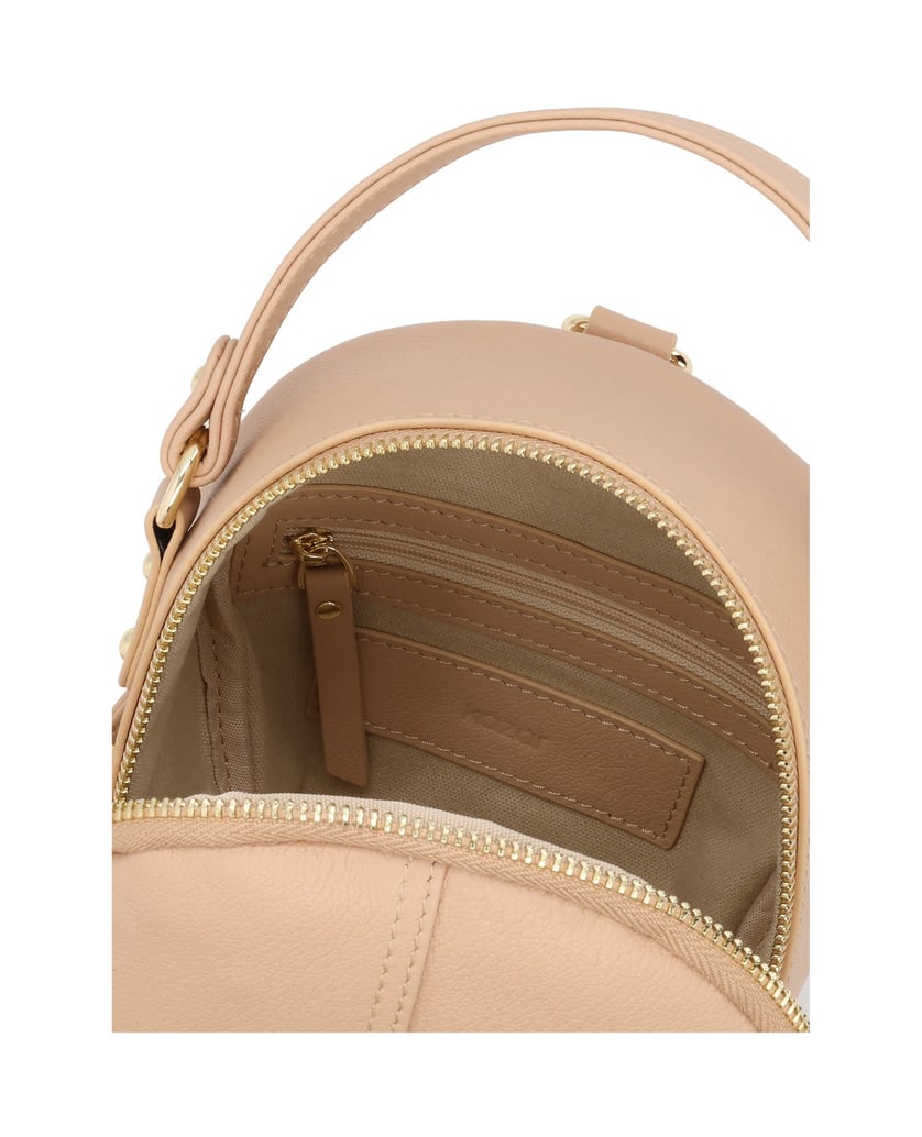 Kazar-Practical-backpack-in-beige-leather-béžová