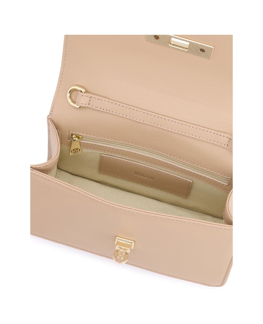 Kazar-Beige-natural-leather-handbag-with-gold-chain-béžová