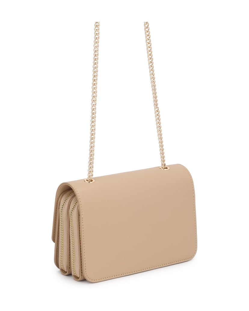 Kazar-Elegant-leather-chain-handbag-béžová