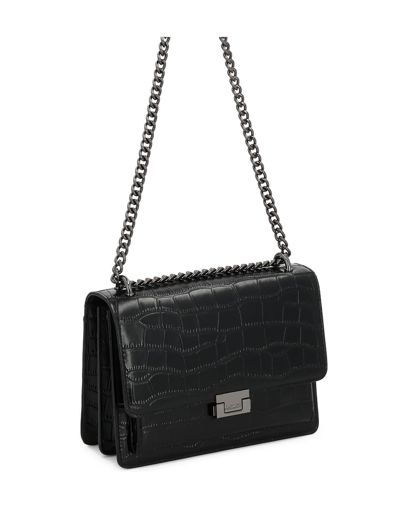 Kazar-Embossed-leather-handbag-čierna