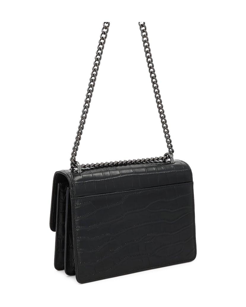 Kazar-Embossed-leather-handbag-čierna