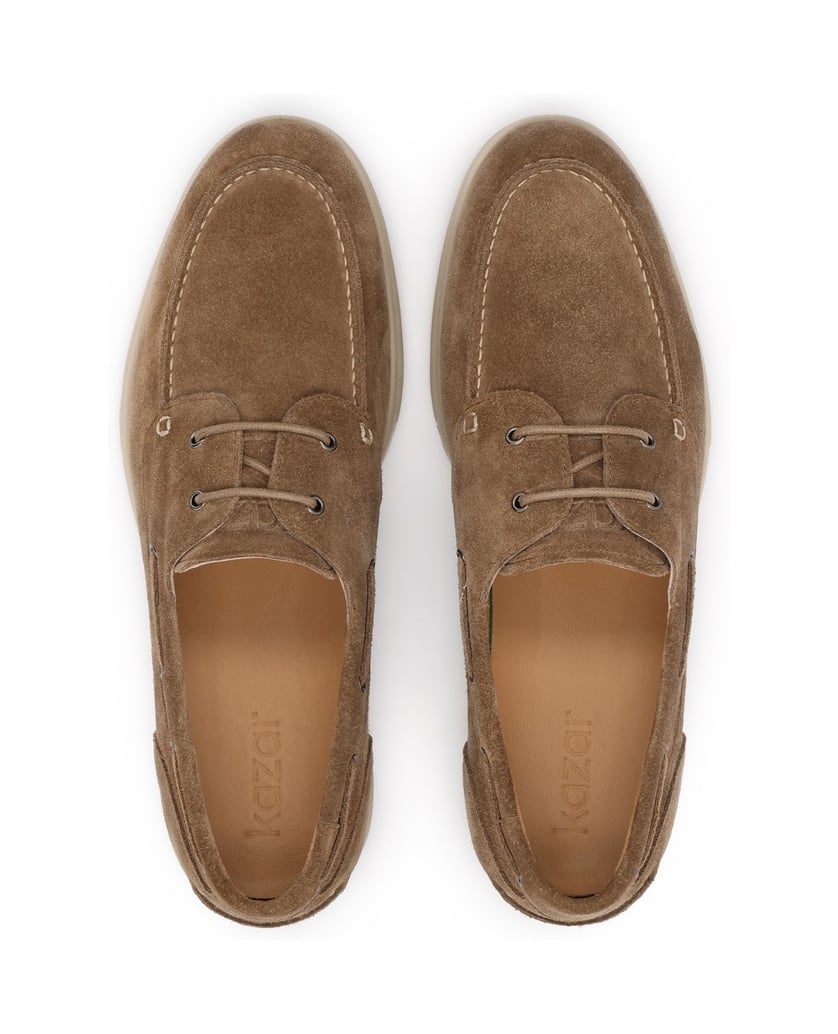 Kazar-Soft-suede-slip-on-shoes-tmavošedá