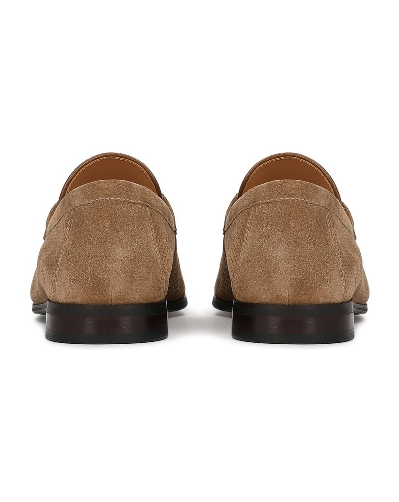 Kazar-Beige-suede-loafers-with-perforated-upper-béžová