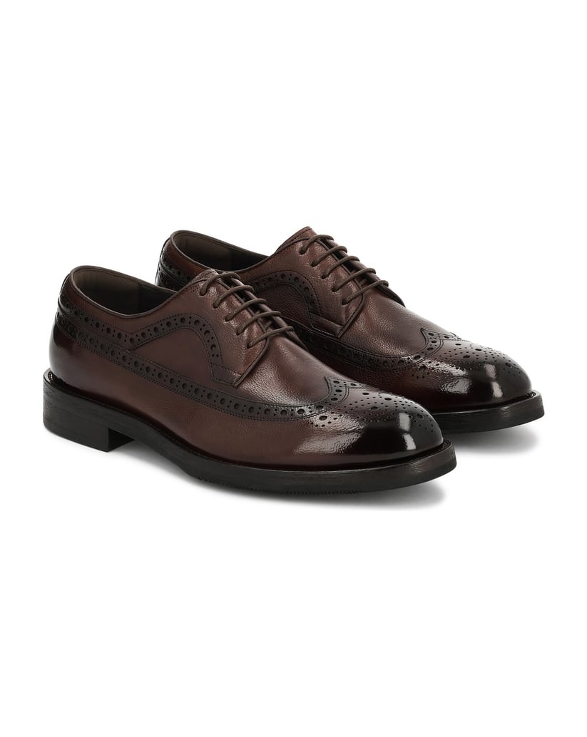 Kazar-Brown-formal-shoes-with-openwork-decoration-hnědá