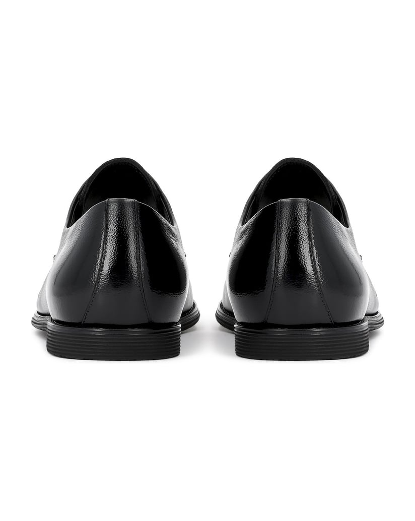 Kazar-Black-leather-derby-shoes-černá