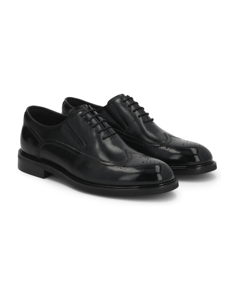 Kazar-Schwarze-Oxfords-mit-durchbrochenen-Verzierungen-Brogues-schwarz