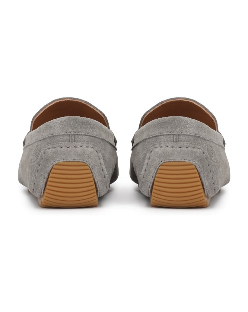 Kazar-Grey-suede-moccasins-with-minimalist-lines-šedá