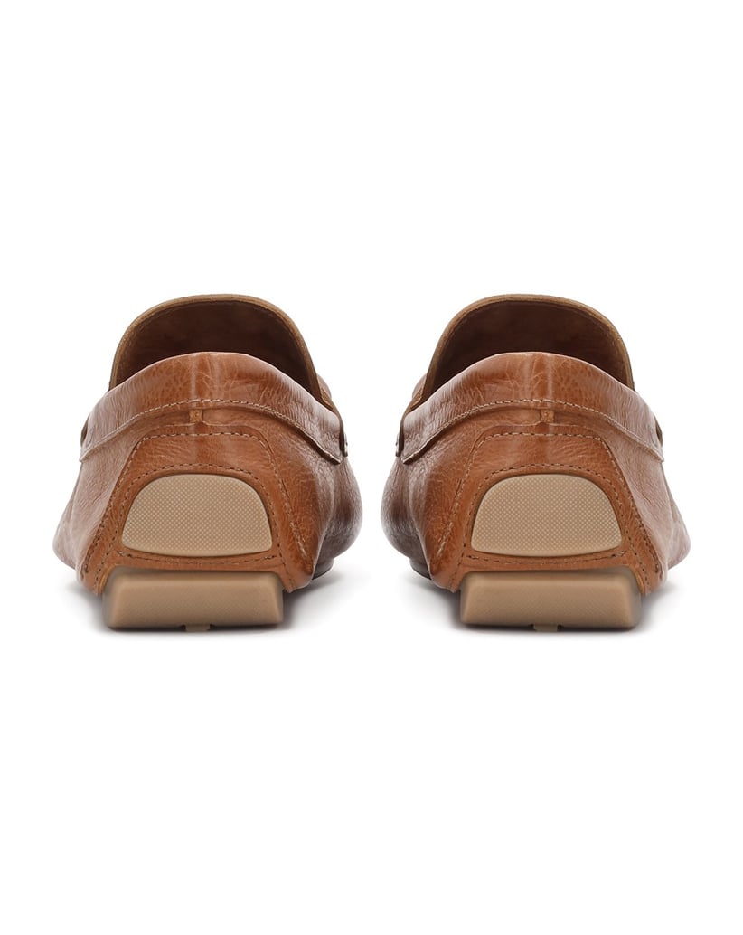 Kazar-Brown-men's-moccasins-with-turned-up-leather-appliqué-hnedá