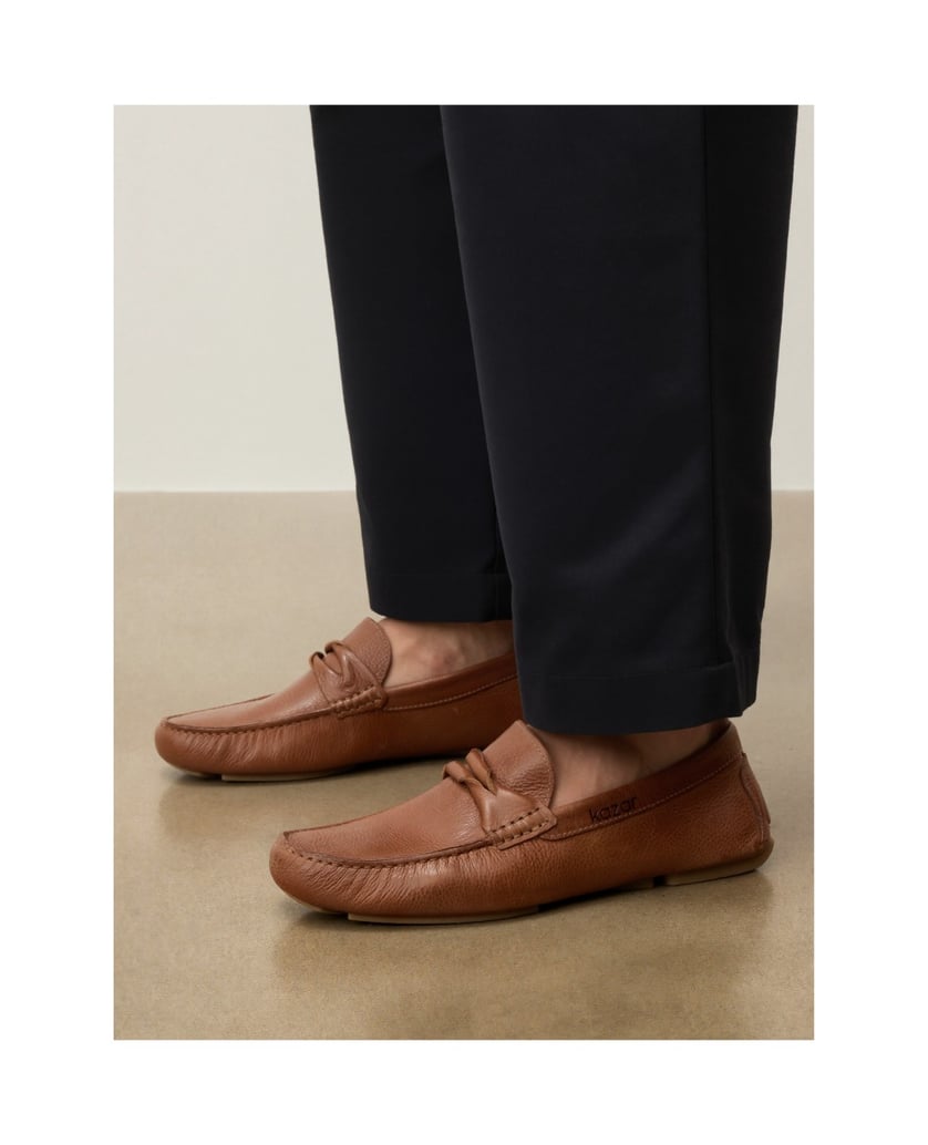 Kazar-Brown-men's-moccasins-with-turned-up-leather-appliqué-hnedá