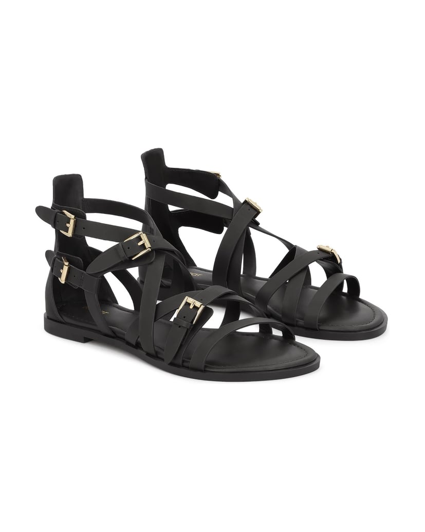 Kazar-Black-sandals-with-straps-that-wrap-around-the-foot-čierna