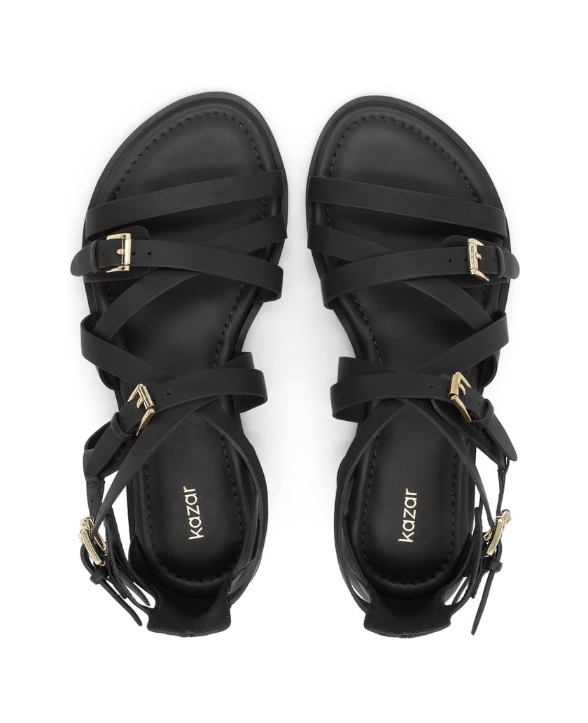 Kazar-Black-sandals-with-straps-that-wrap-around-the-foot-čierna