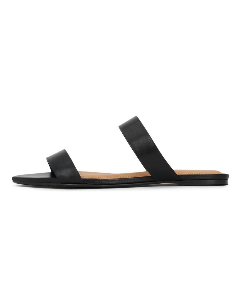 Kazar-Black-slides-on-a-flat-sole-černá