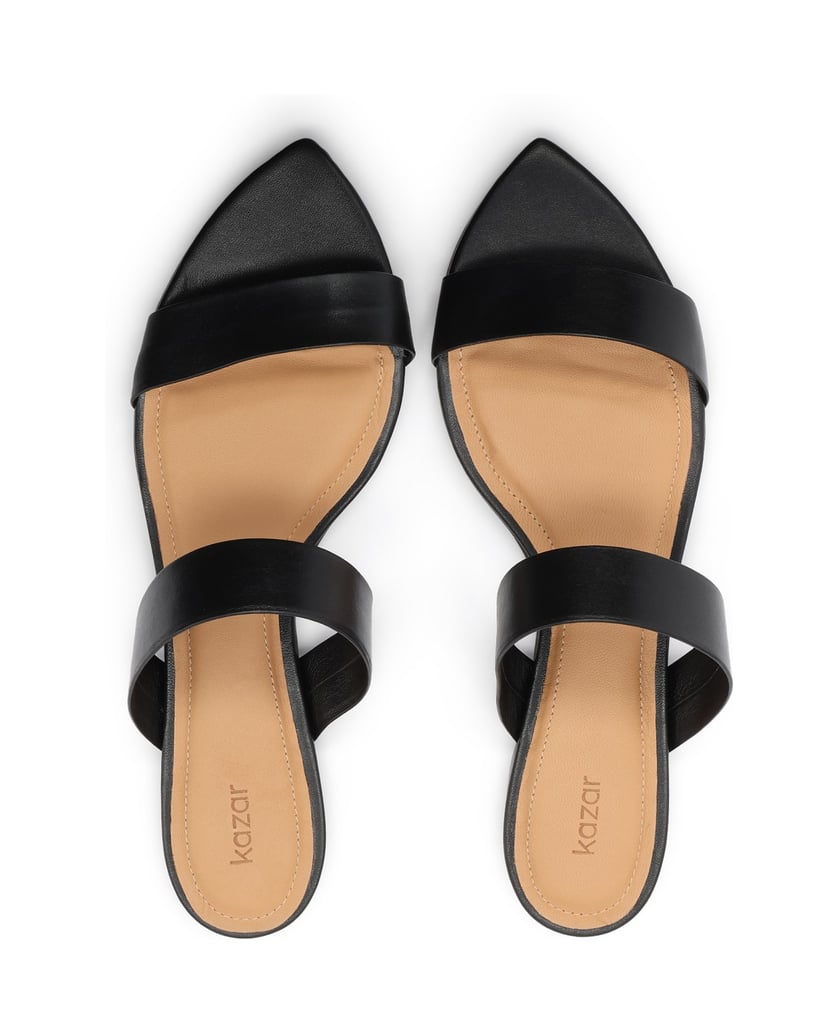 Kazar-Black-slides-on-a-flat-sole-černá