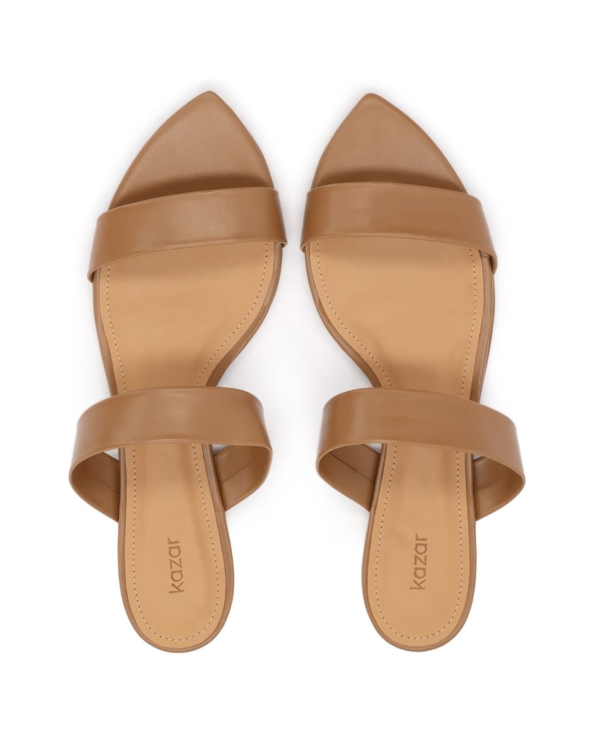 Kazar-Light-brown-slides-with-two-straps-ťavia