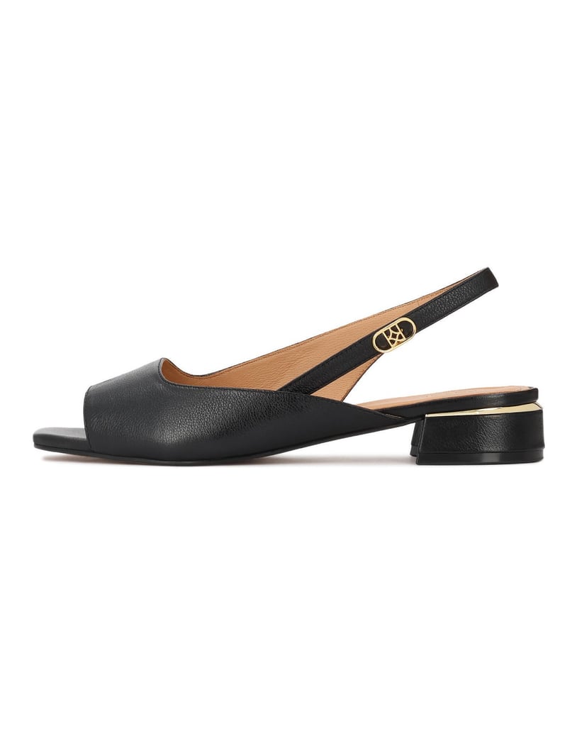 Kazar-Classic-black-sandals-with-gold-accents-černá