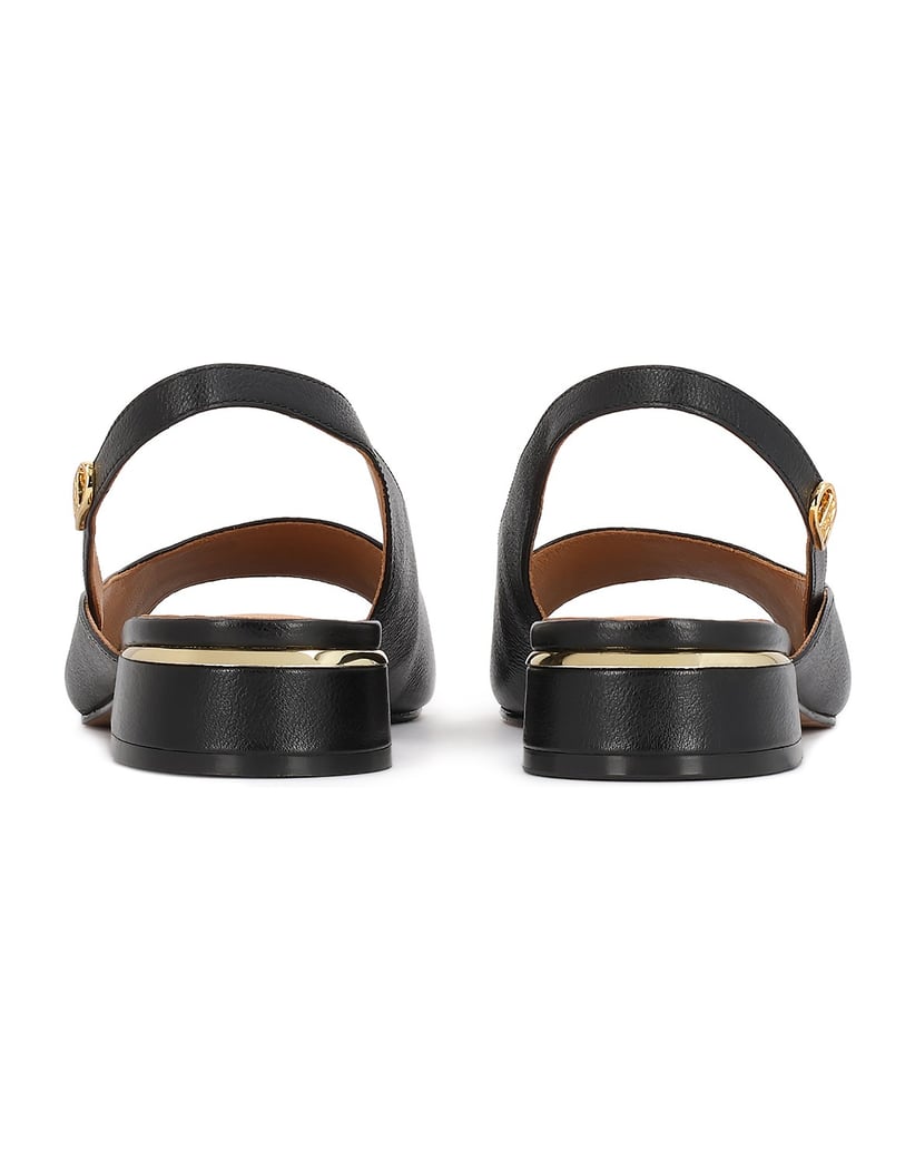 Kazar-Classic-black-sandals-with-gold-accents-černá