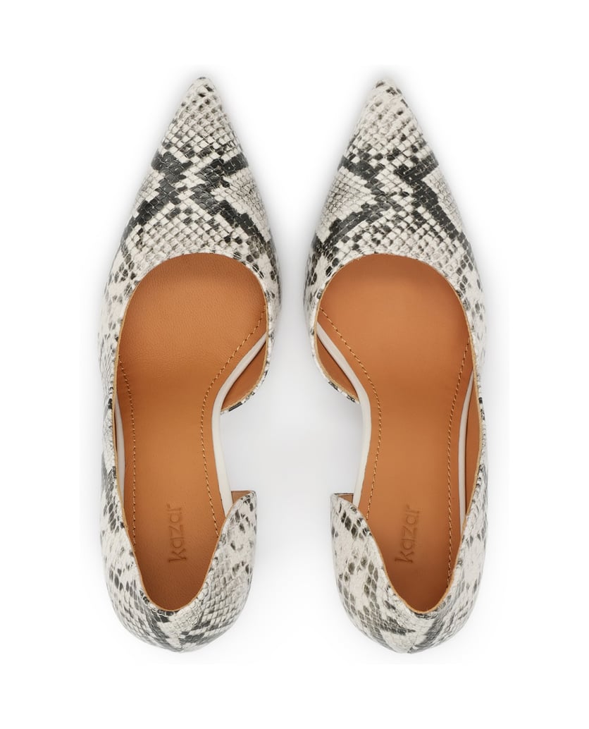 Kazar-Snakeskin-pattern-pumps-bílá