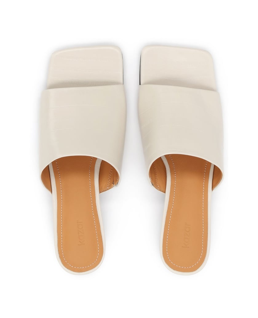 Kazar-Embossed-leather-mules-with-kitten-heels-biela
