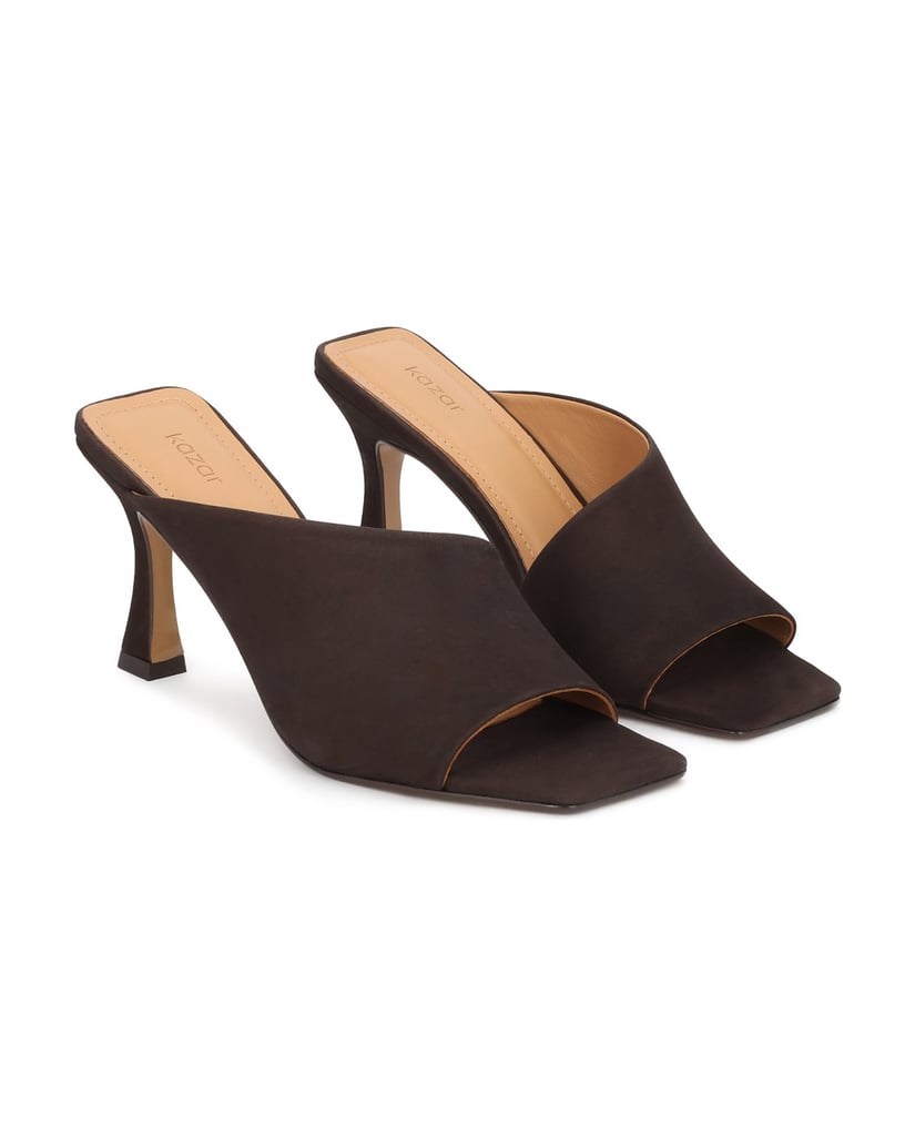 Kazar-Brown-suede-stiletto-mules-with-cut-out-upper-tmavá-hnedá