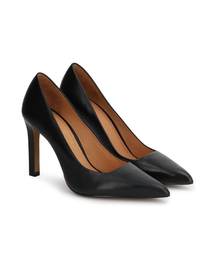 Kazar-Elegante-schwarze-Pumps-aus-Naturleder-schwarz