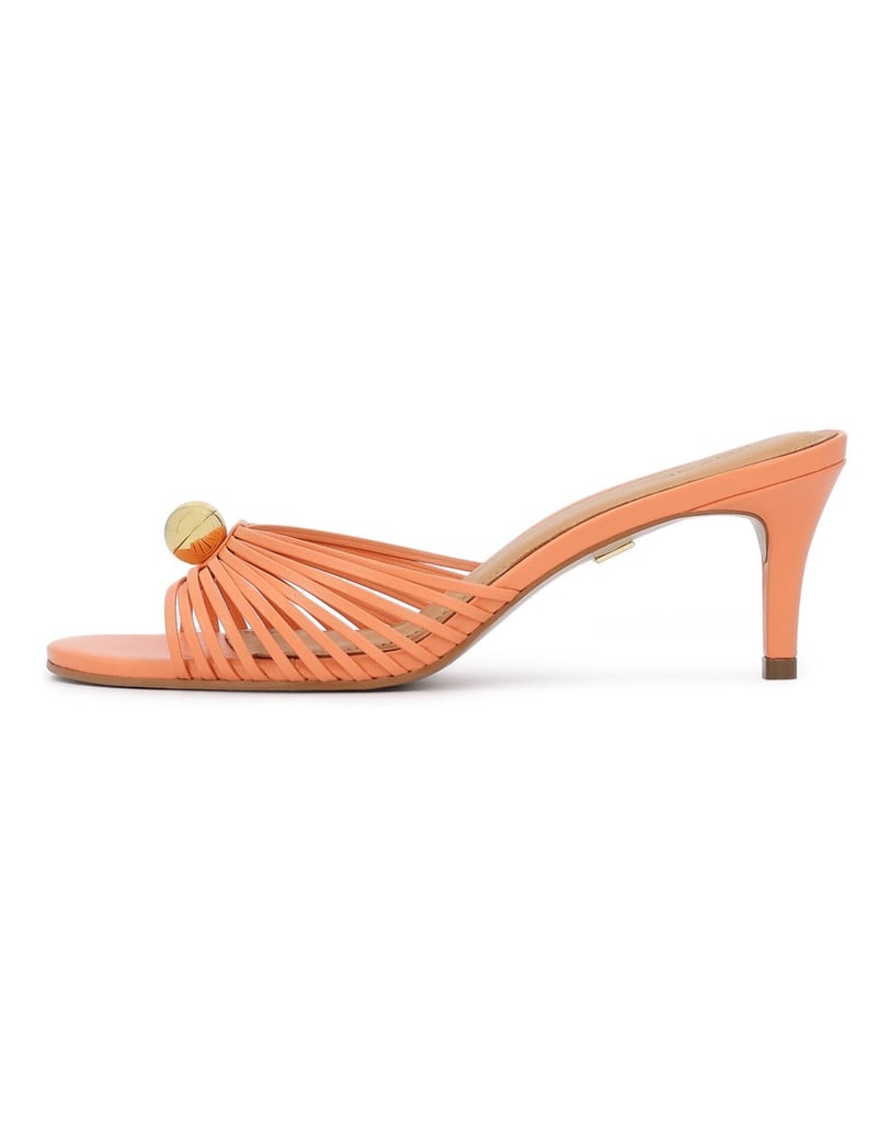 Kazar-Orange-stiletto-mules-with-jewelry-accents-oranžová
