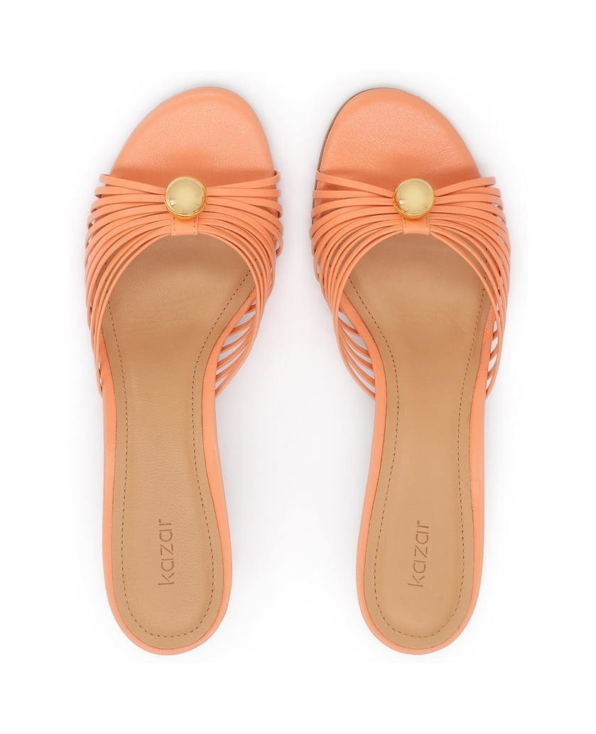 Kazar-Orange-stiletto-mules-with-jewelry-accents-oranžová