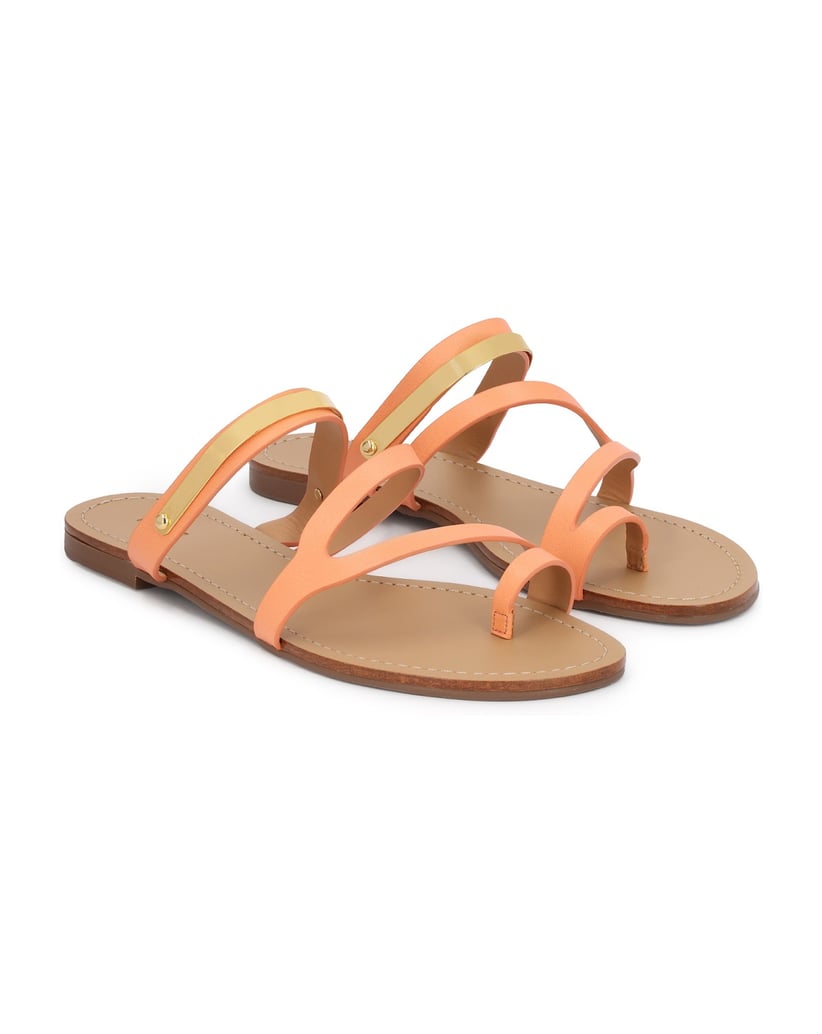 Kazar-Orange-slides-with-jewelry-detailing-oranžová