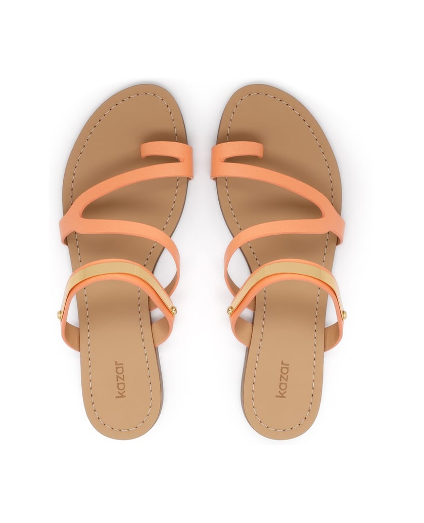 Kazar-Orange-slides-with-jewelry-detailing-oranžová
