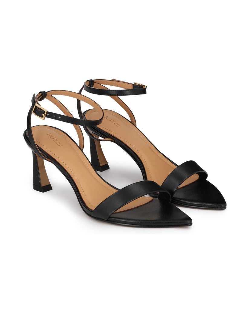 Kazar-Black-sandals-with-pointed-toes-černá