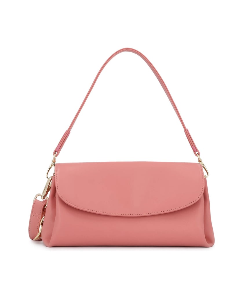 Kazar-Pink-leather-handbag-with-a-fine-key-ring-růžová