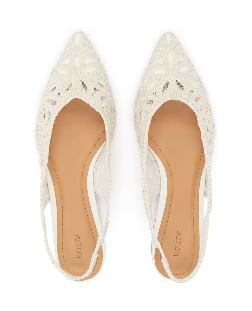 Kazar-Flat-wedding-pumps-in-openwork-floral-pattern-bílá