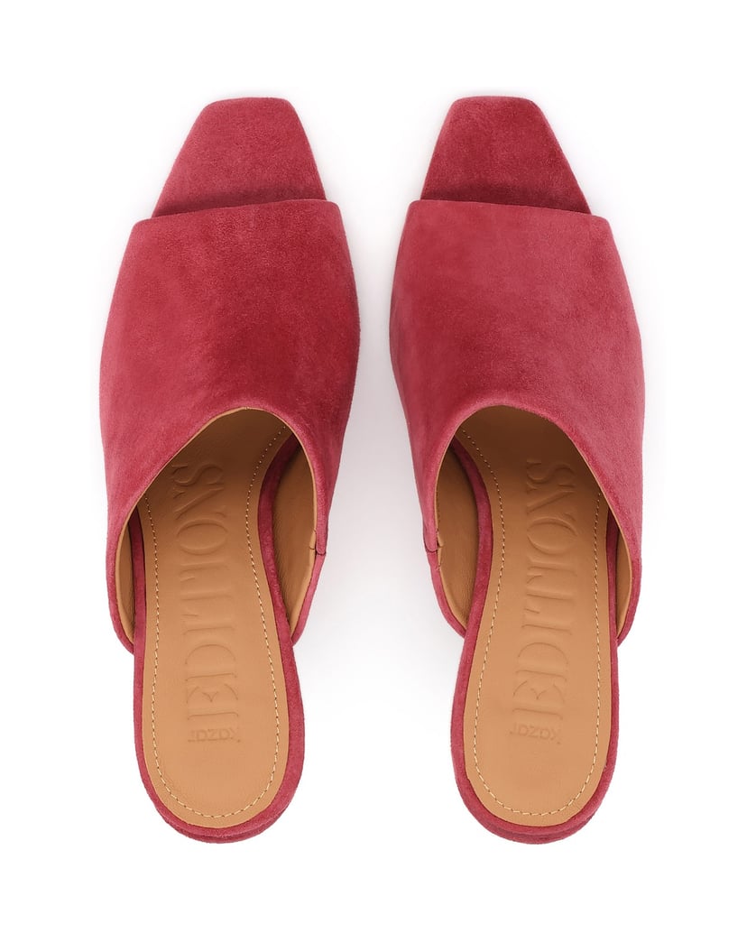 Kazar-Pink-suede-mules-on-a-contoured-stiletto-heel-růžová