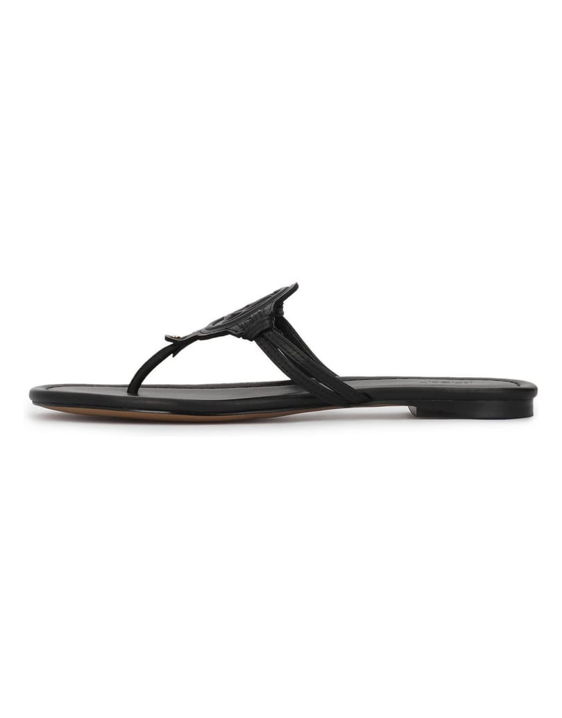 Kazar-Schwarze-Leder-Flip-Flops-mit-geprägtem-KAZAR-Logo-schwarz