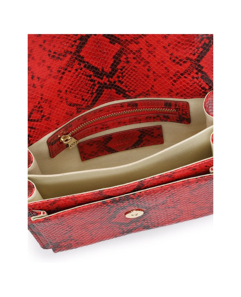 Kazar-Red-bag-with-animal-pattern-červená