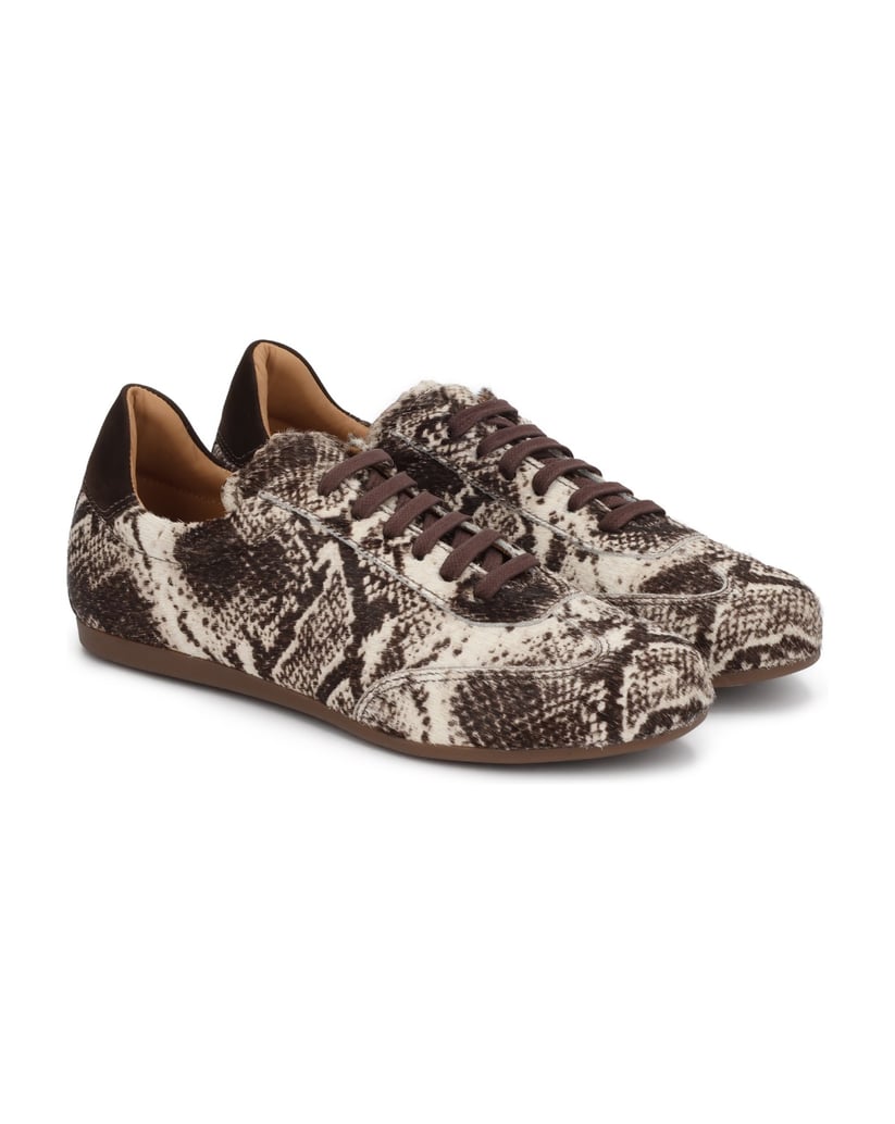 Kazar-Women's-leather-sneakers-with-natural-hair-finish-tmavě-hnědá