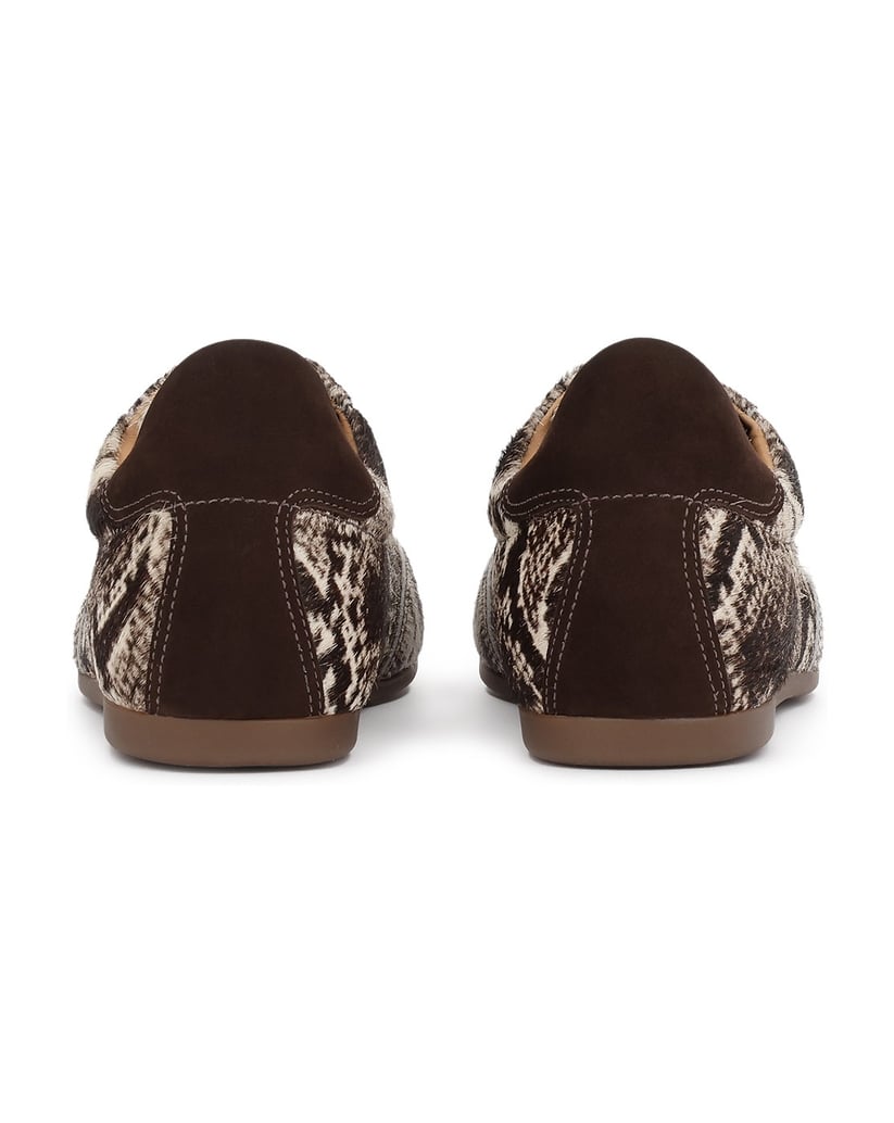 Kazar-Women's-leather-sneakers-with-natural-hair-finish-tmavě-hnědá