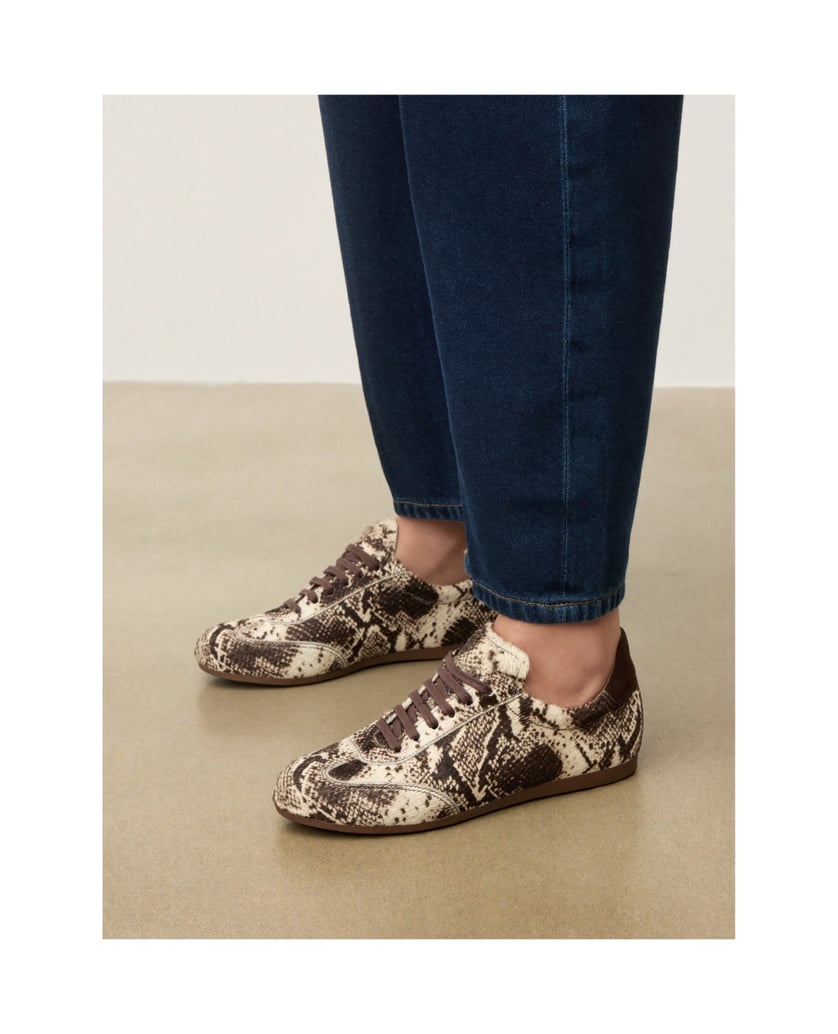 Kazar-Women's-leather-sneakers-with-natural-hair-finish-tmavě-hnědá