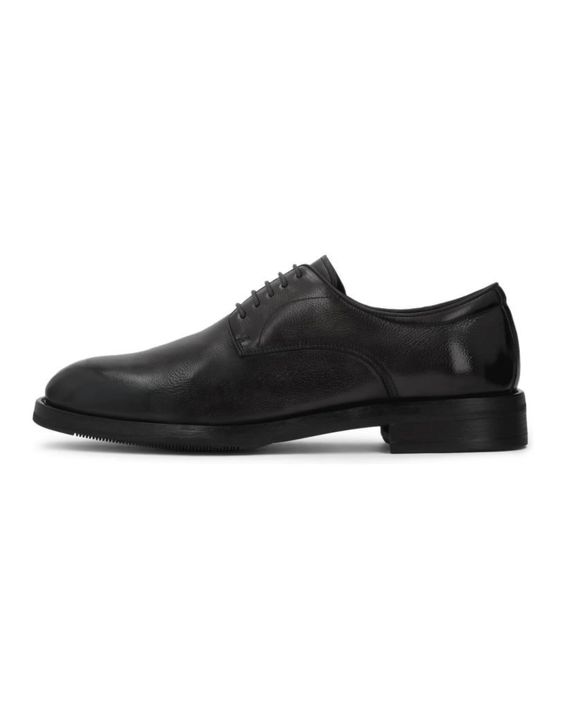 Kazar-Black-leather-basic-shoes-černá