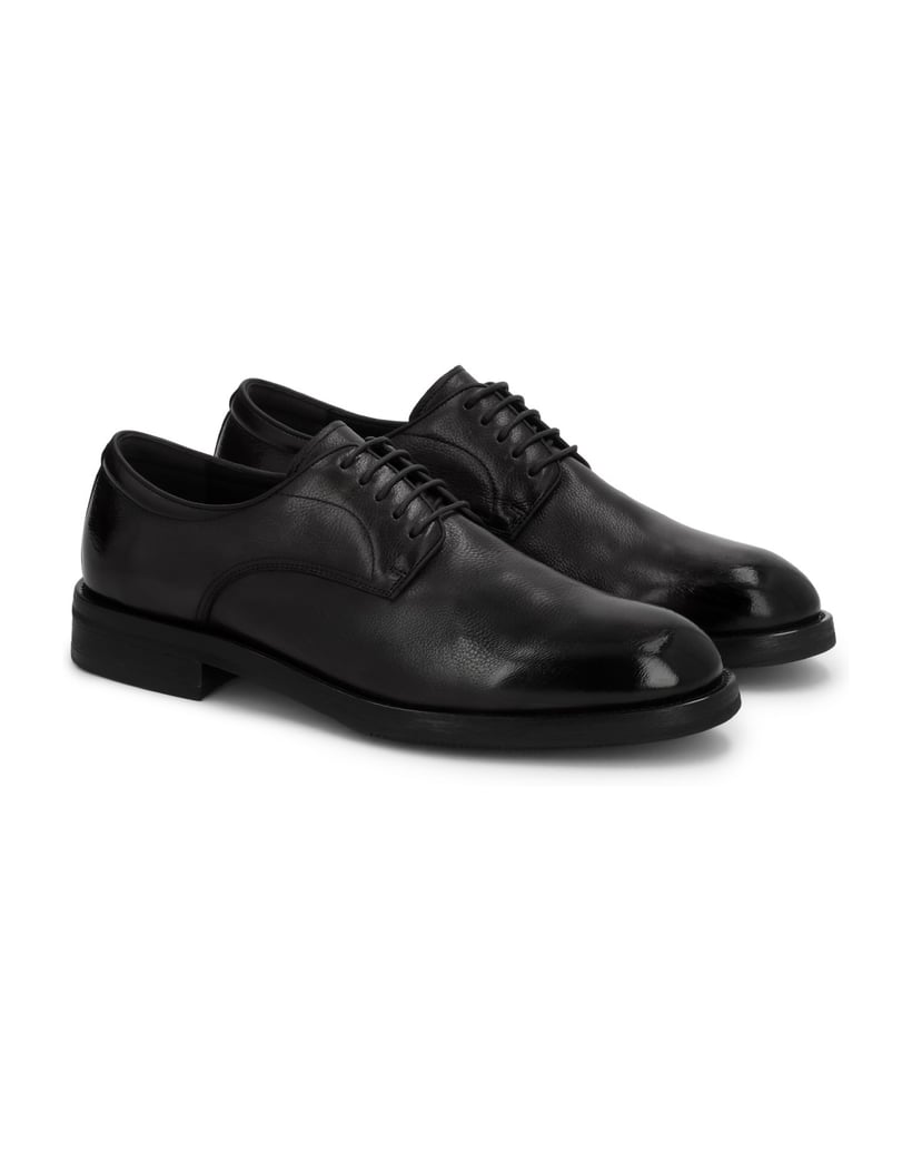 Kazar-Black-leather-basic-shoes-černá