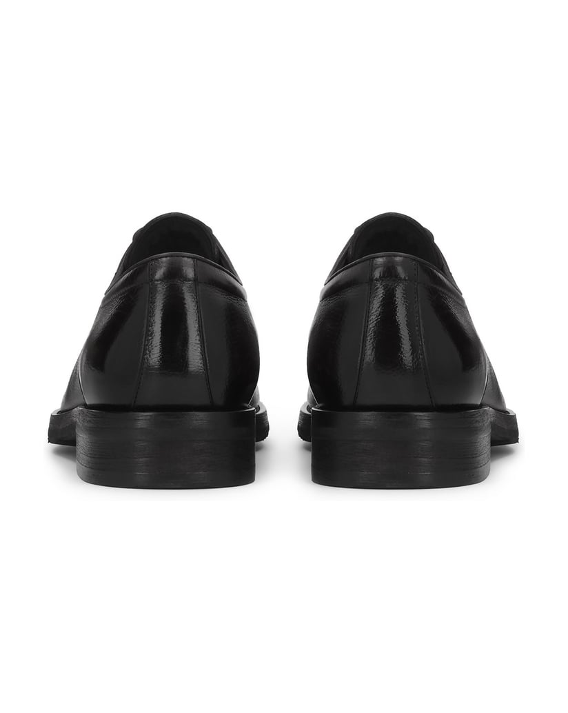 Kazar-Black-leather-basic-shoes-černá