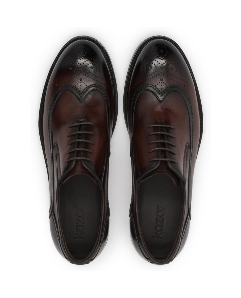 Kazar-Brown-shoes-with-brogue-decoration-hnedá