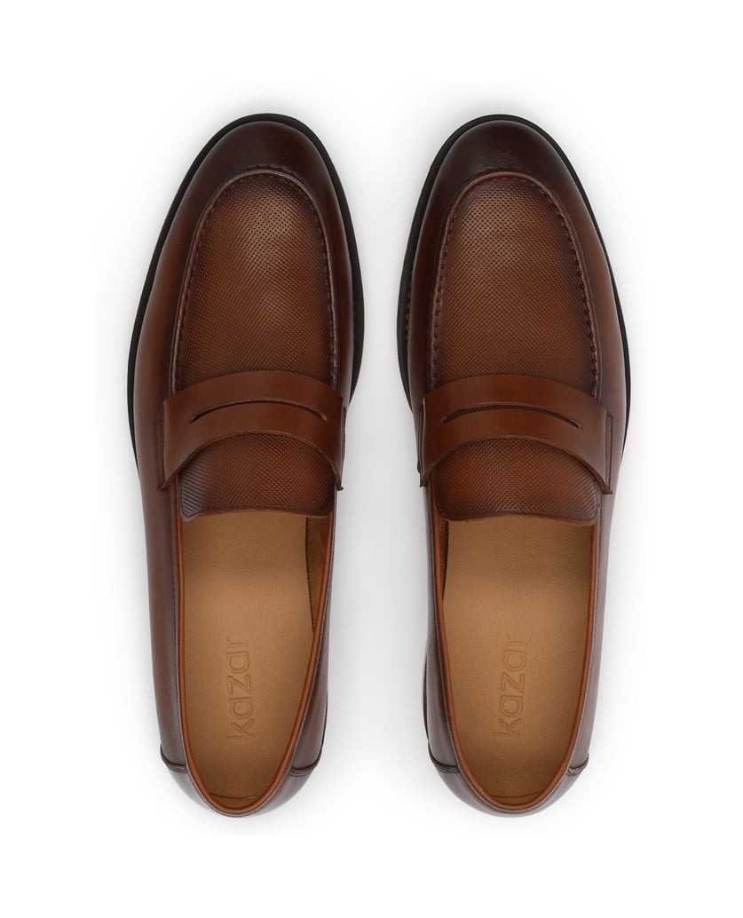 Kazar-Brown-loafers-with-embellished-upper-hnedá